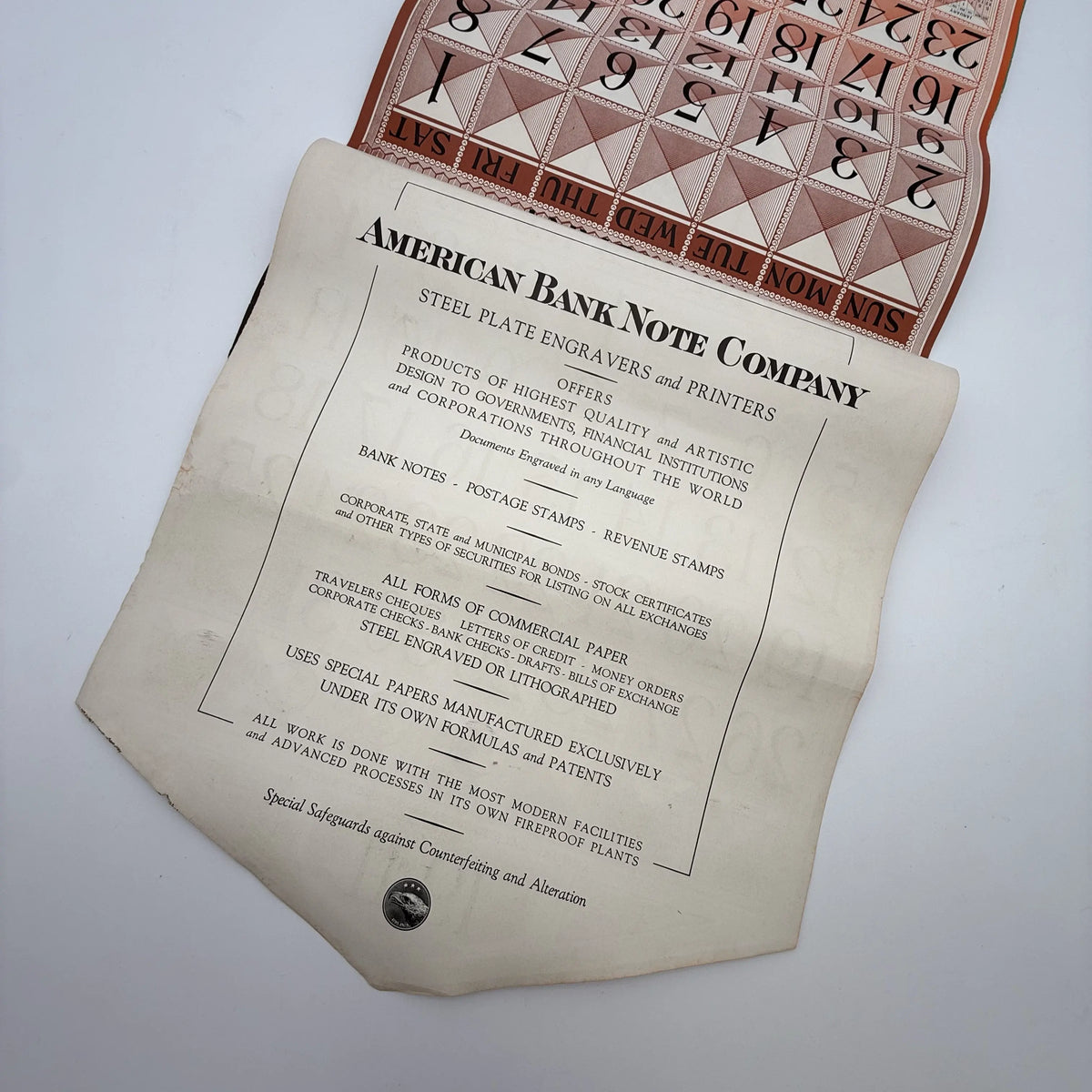 Calendars from 1931 and 1941 — With all pages present