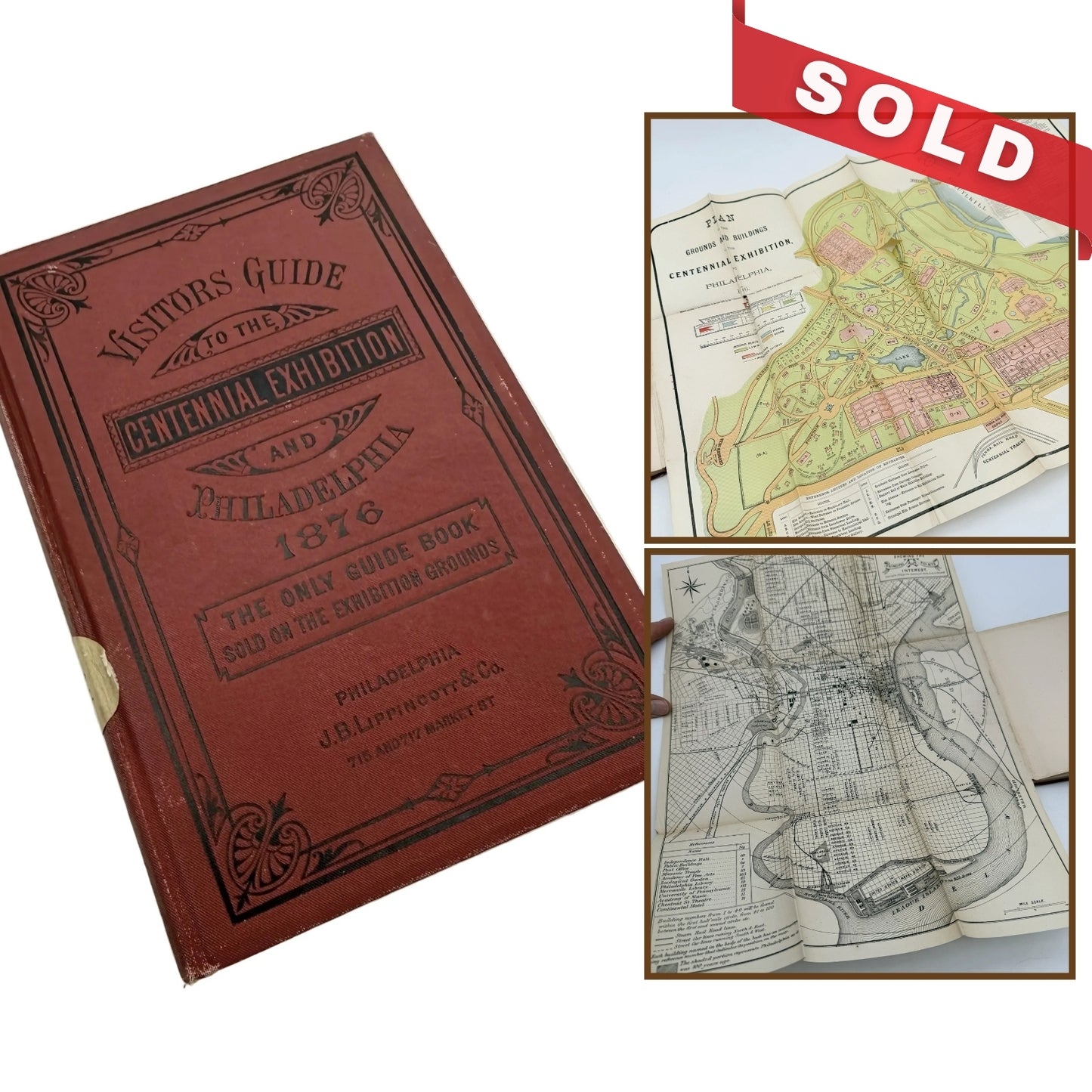 1876 Visitors Guide to the Centennial Exhibition and Philadelphia