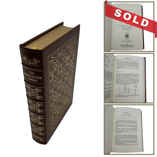 "The Washington Papers" Edited by Saul K. Padover - Leather-bound, gilt-edged Easton Press edition