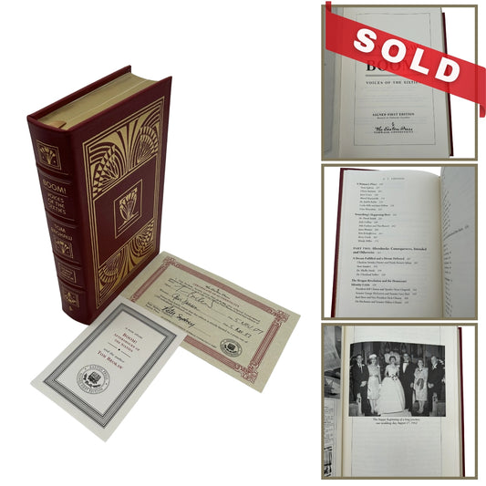 "Boom! Voices of the Sixties" Signed by Tom Brokaw - Leather-bound, gilt-edged Easton Press edition