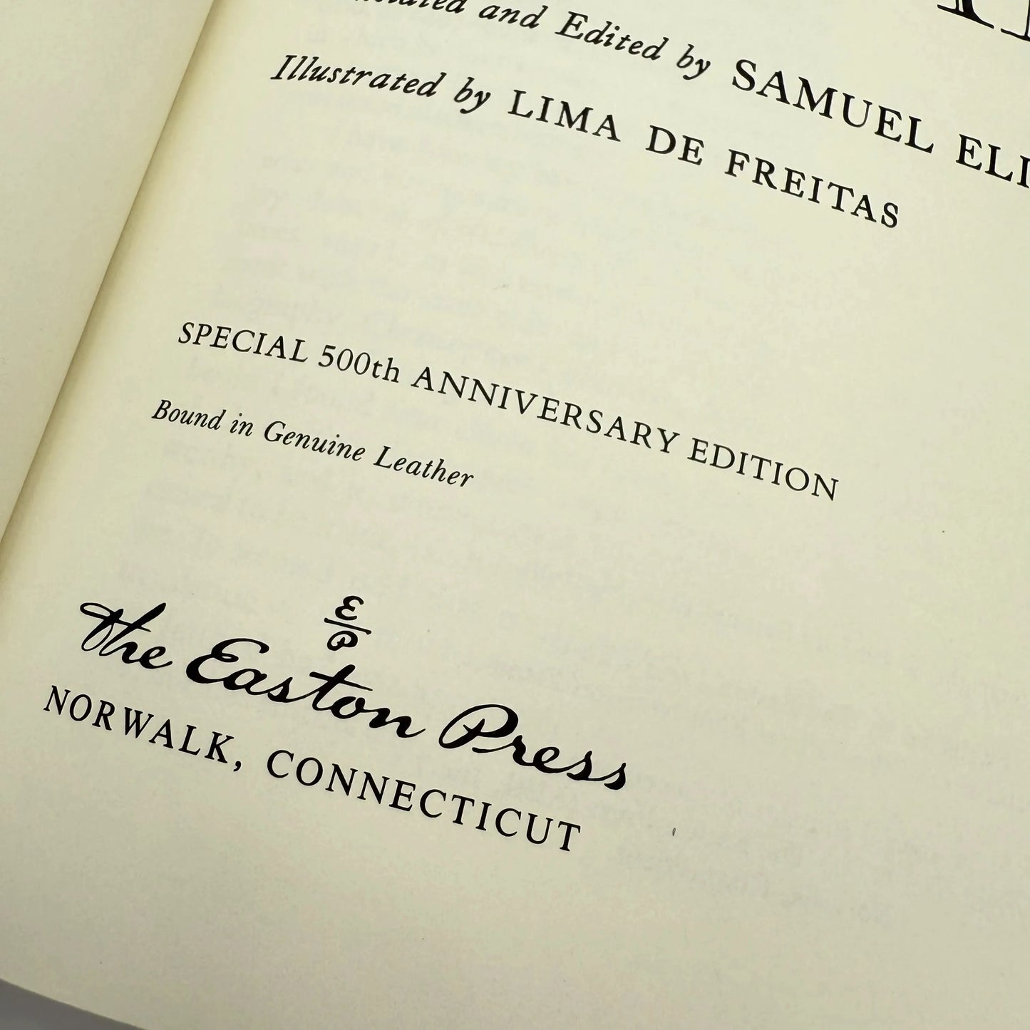 "Journal and Other Documents of The Life and Voyages of Christopher Columbus" Special 500th Anniversary edition — Leather-bound, gilt-edged Easton Press edition