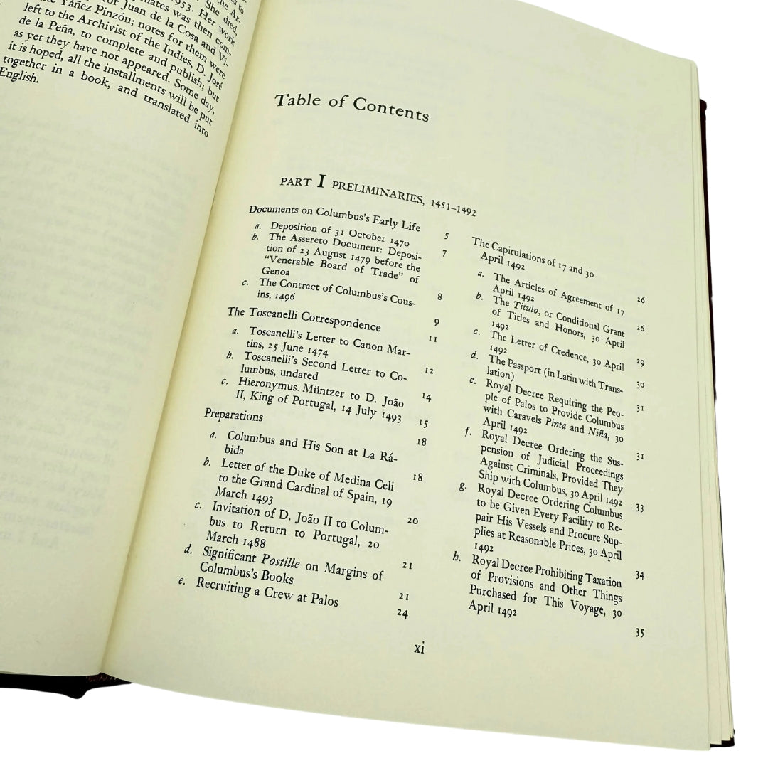 "Journal and Other Documents of The Life and Voyages of Christopher Columbus" Special 500th Anniversary edition — Leather-bound, gilt-edged Easton Press edition