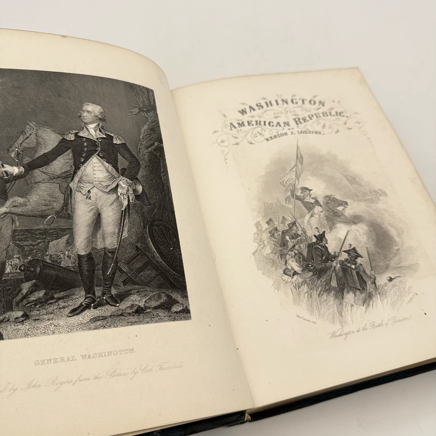 Life of Washington / Washington and the American Republic — Benson J. Lossing — 1870 — Three volume set