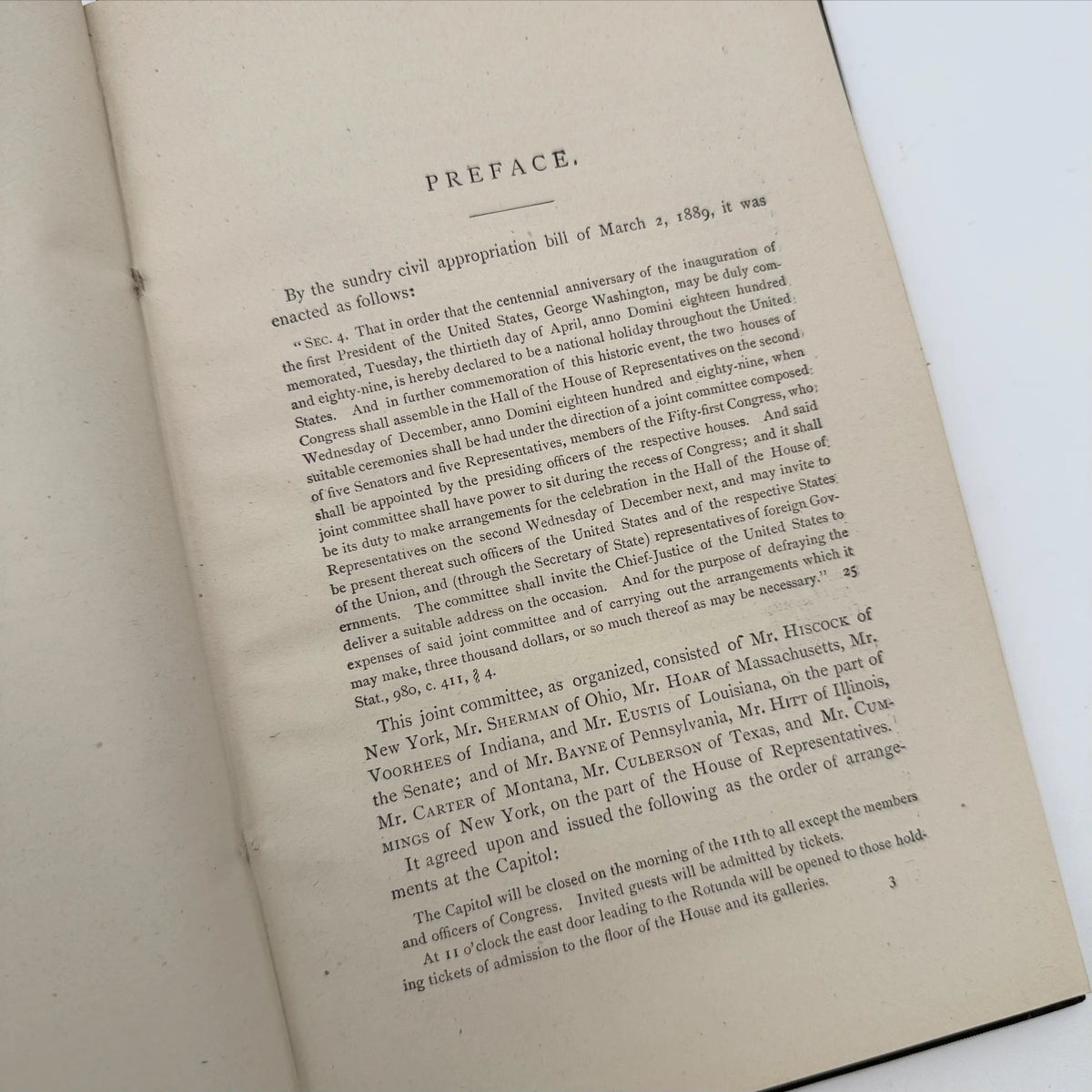 "Address in Commemoration of the Inauguration of George Washington" by Melville Weston Fuller