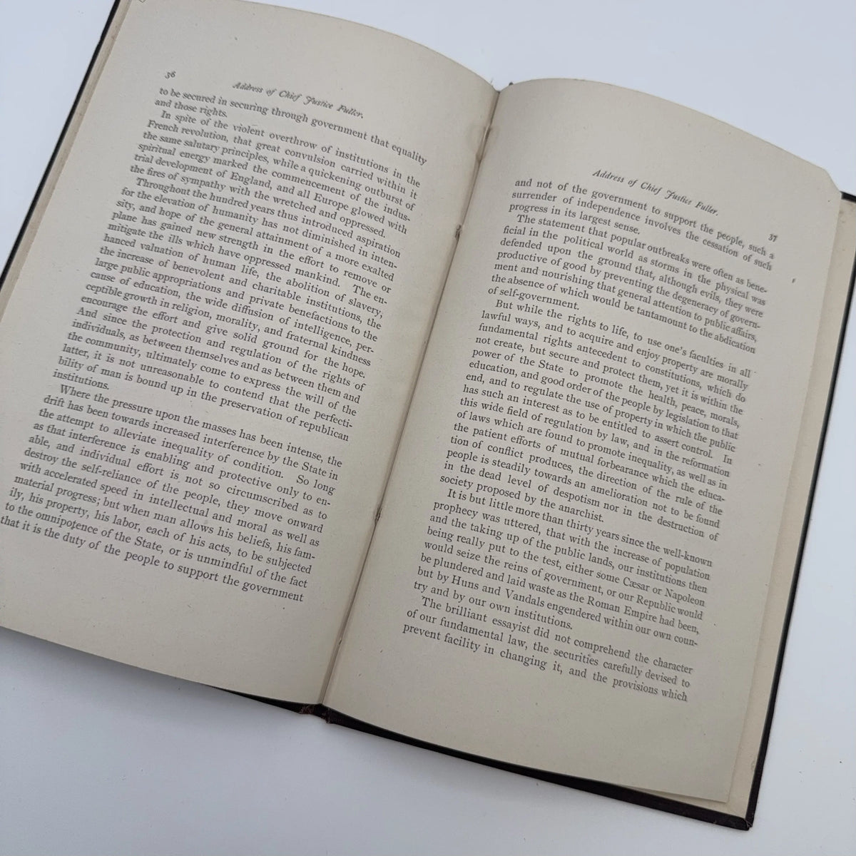 "Address in Commemoration of the Inauguration of George Washington" by Melville Weston Fuller