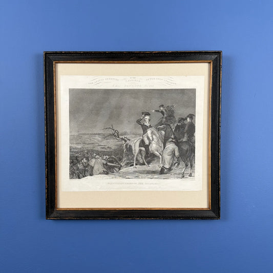 "Washington Crossing the Delaware" — 1861 — Framed