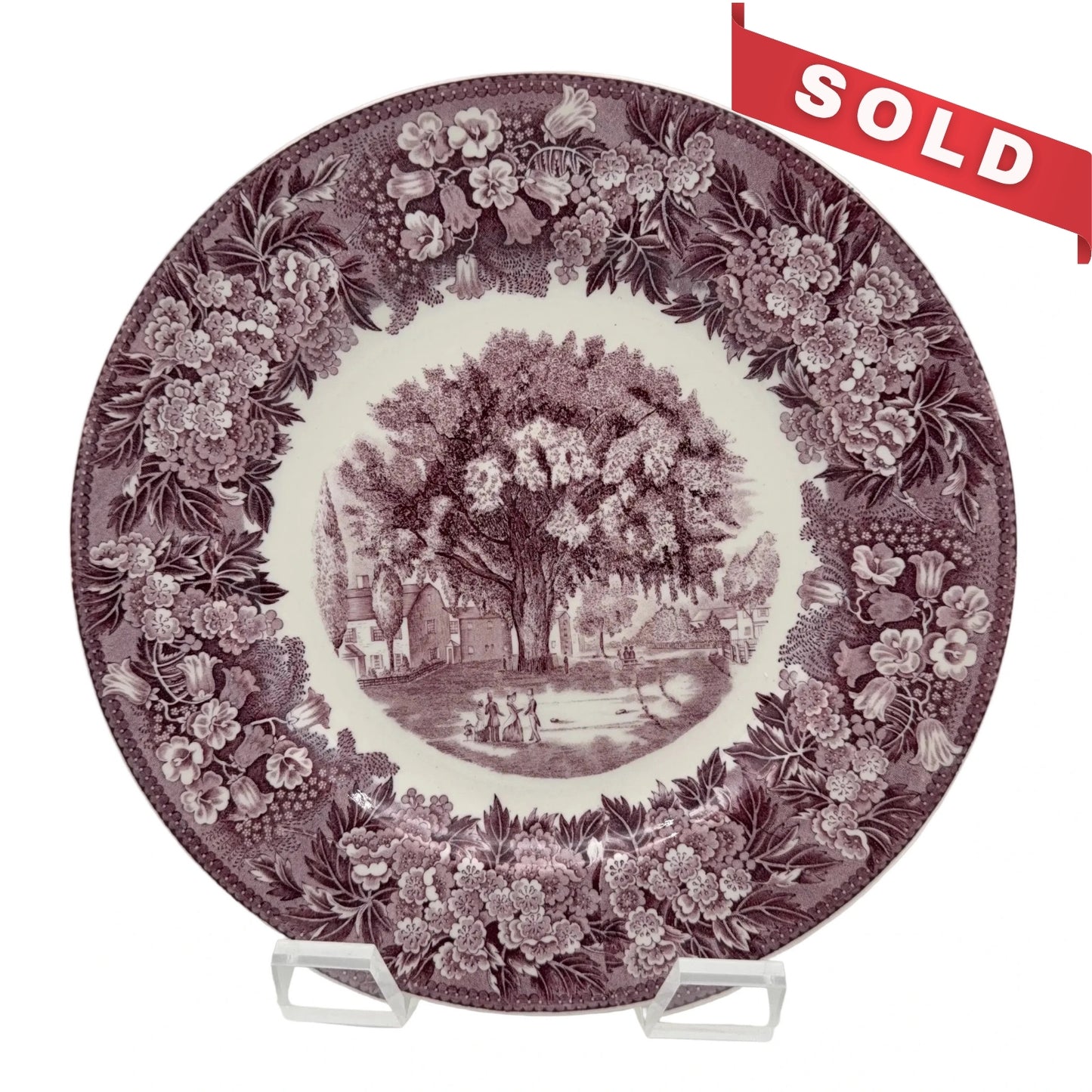 The Washington Elm Wedgwood plate — Made in England by Wedgwood of Etruria & Barlaston.