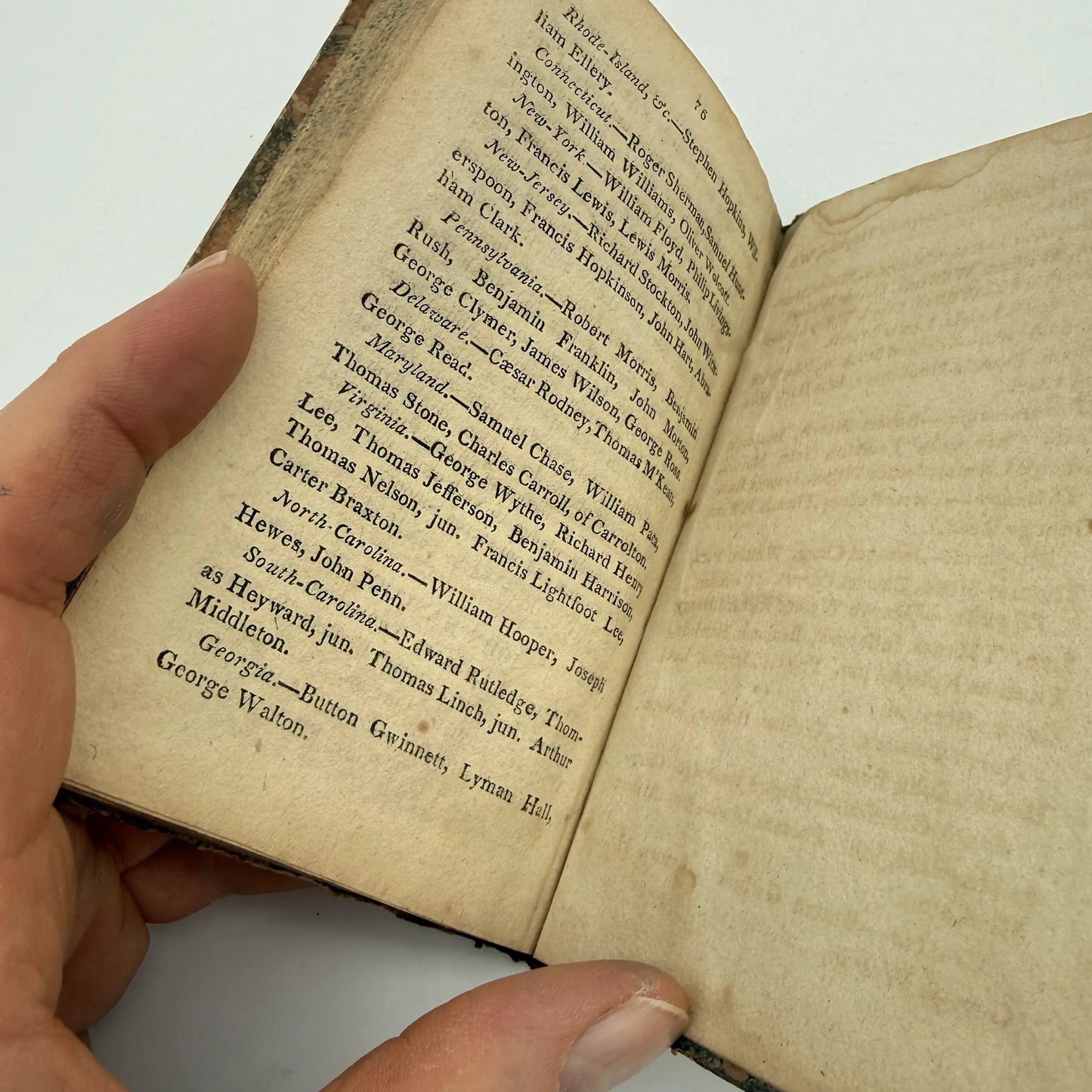 "Washington's Farewell Address To The People of the United States" — Includes Constitution, Declaration