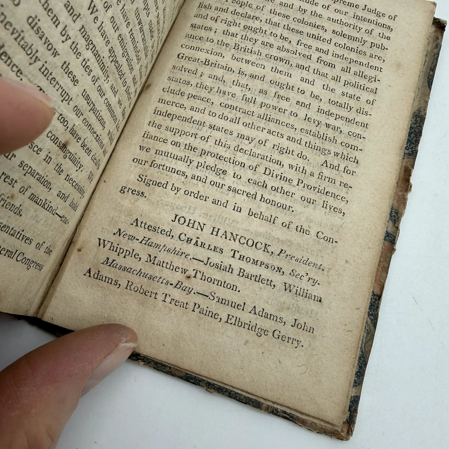 "Washington's Farewell Address To The People of the United States" — Includes Constitution, Declaration