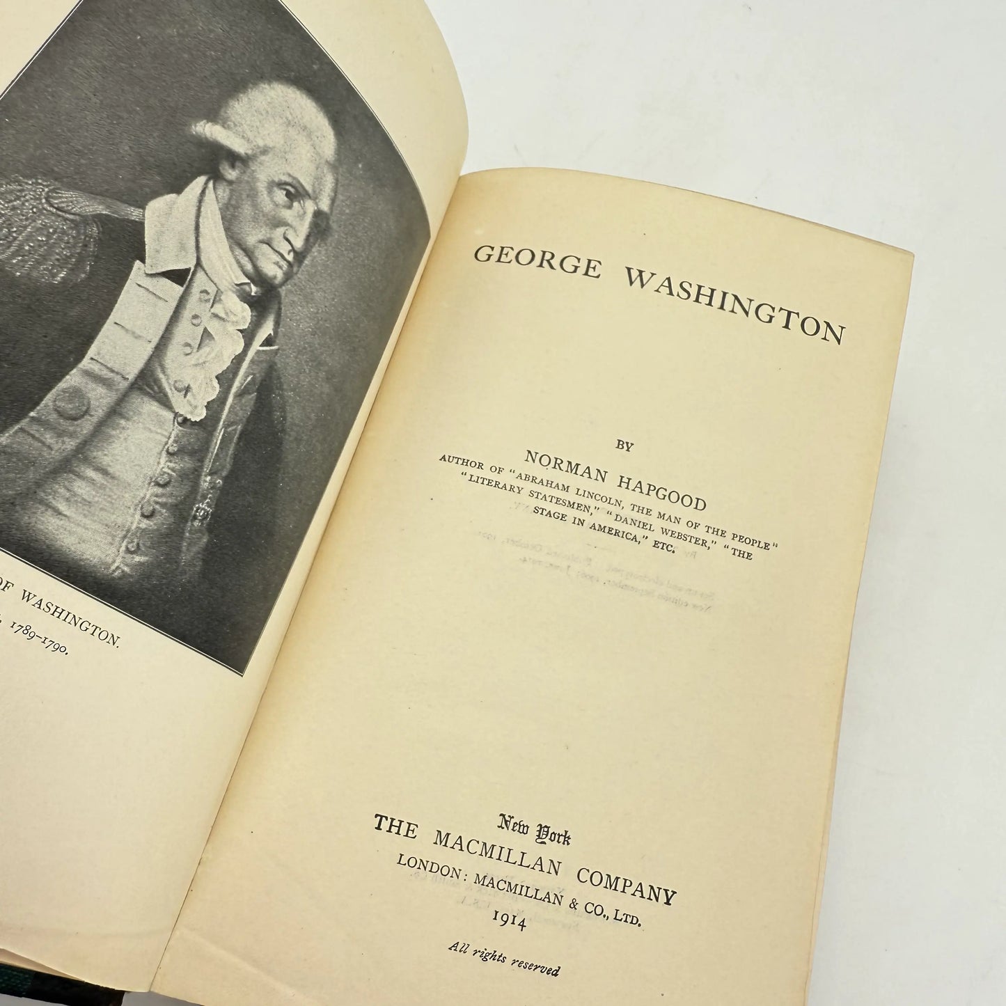 "George Washington" by Norman Hapgood — 1914