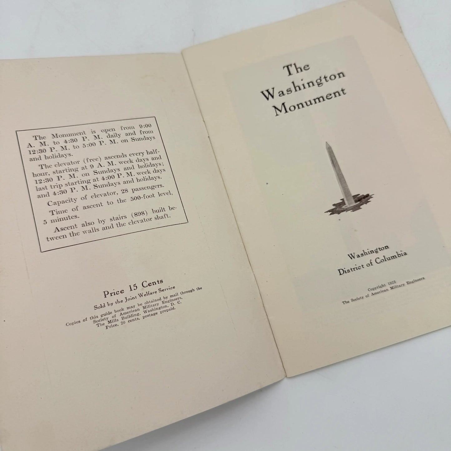 The Washington Monument — Pamphlet