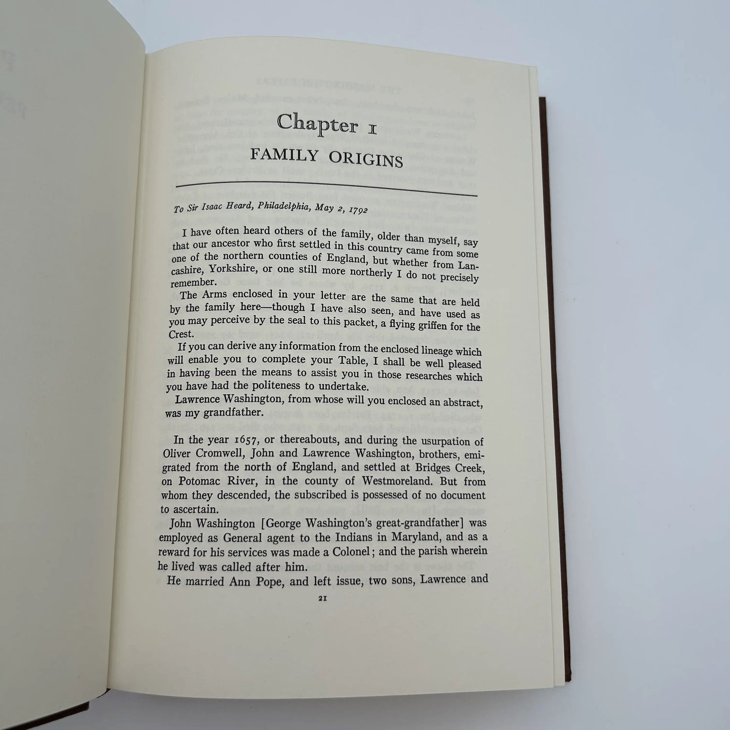 "The Washington Papers" Edited by Saul K. Padover - Leather-bound, gilt-edged Easton Press edition