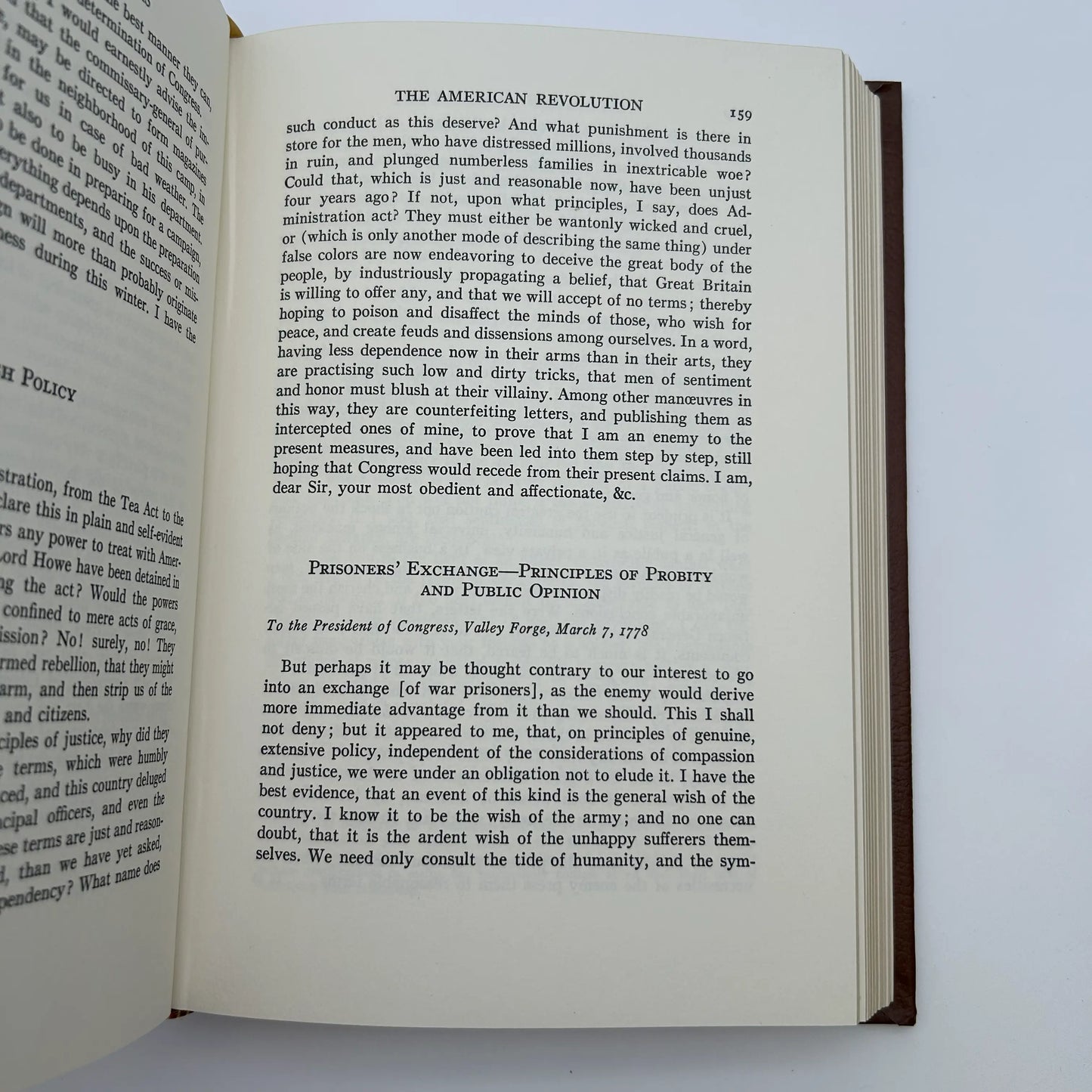 "The Washington Papers" Edited by Saul K. Padover - Leather-bound, gilt-edged Easton Press edition