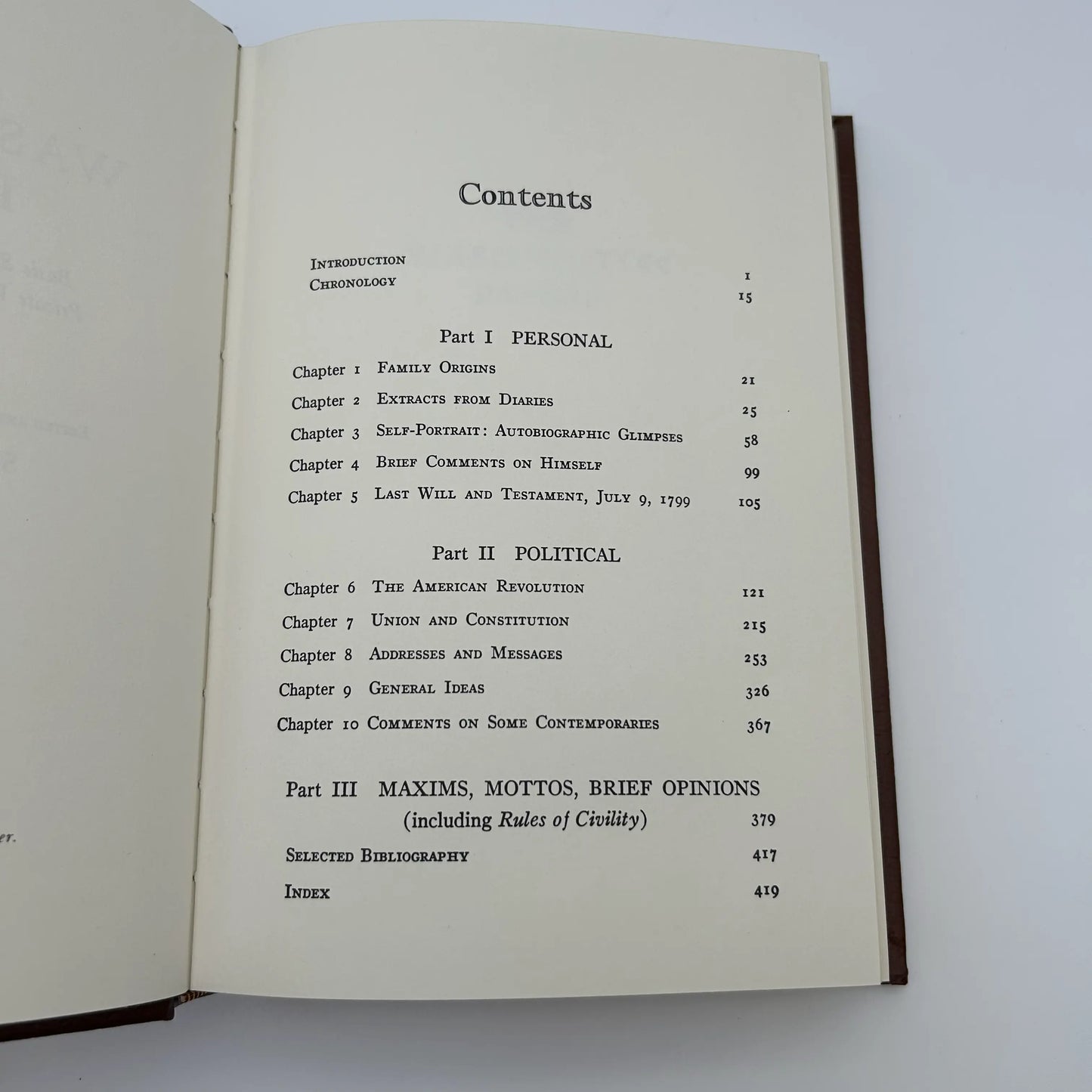 "The Washington Papers" Edited by Saul K. Padover - Leather-bound, gilt-edged Easton Press edition
