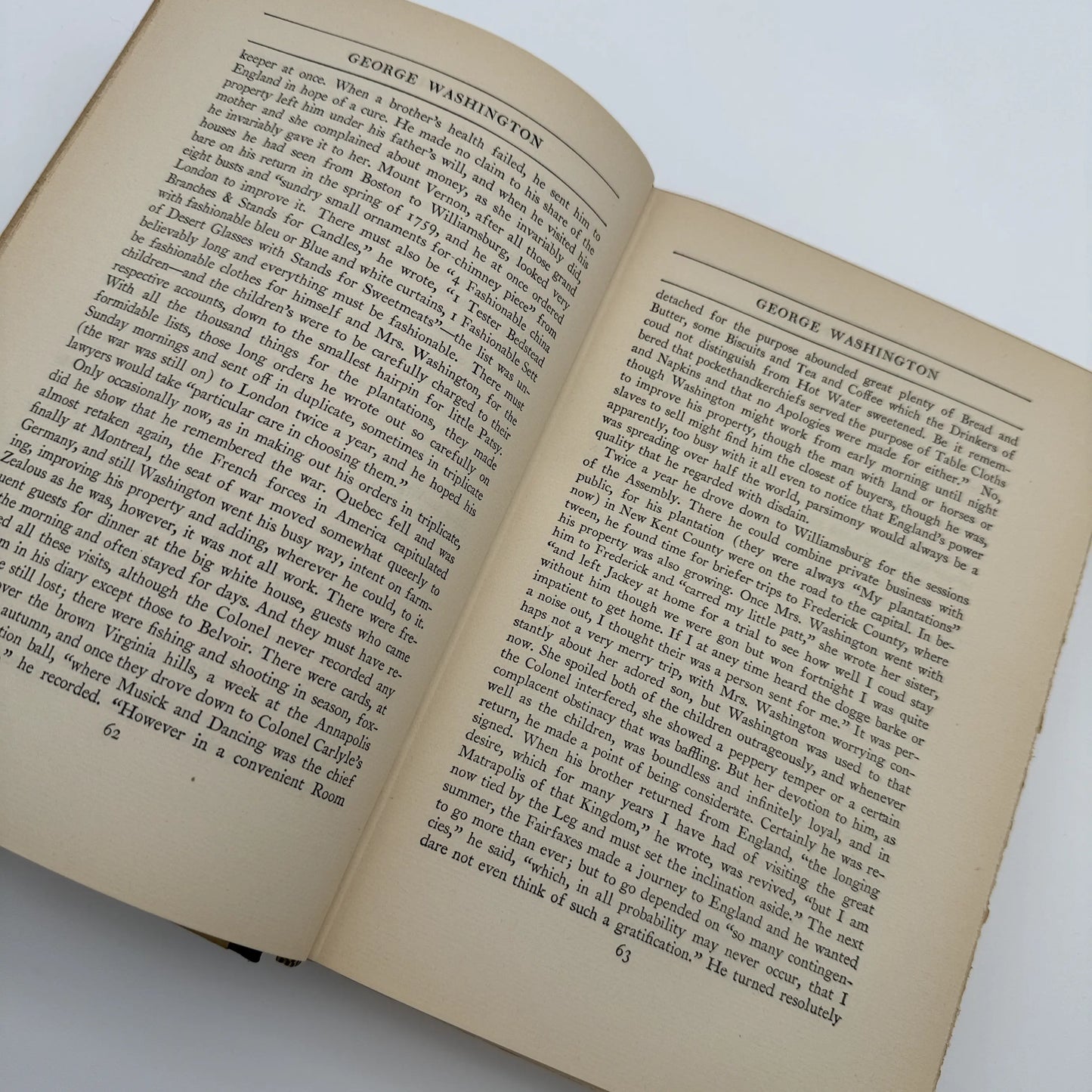 "George Washington" — 1929 — Number 47 of 140 — Signed by the author, Shelby Little