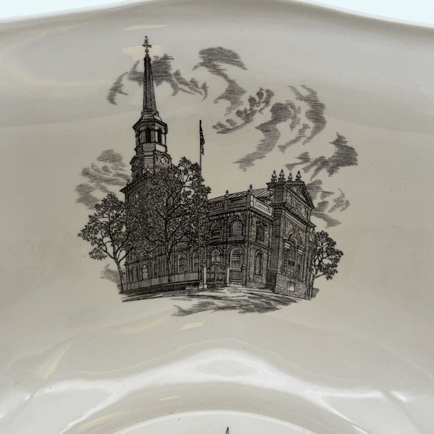 Wedgwood “Philadelphia” Queensware Punch Bowl — First Edition for John Wanamakeranamaker