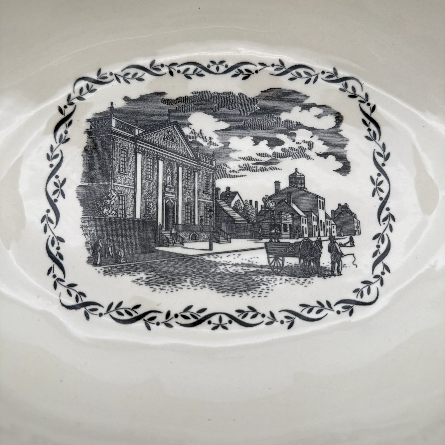 "The Franklin Bowl" — Wedgwood Creamware Monteith Cachepot