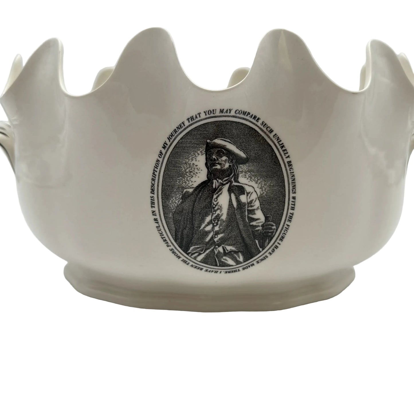 "The Franklin Bowl" — Wedgwood Creamware Monteith Cachepot