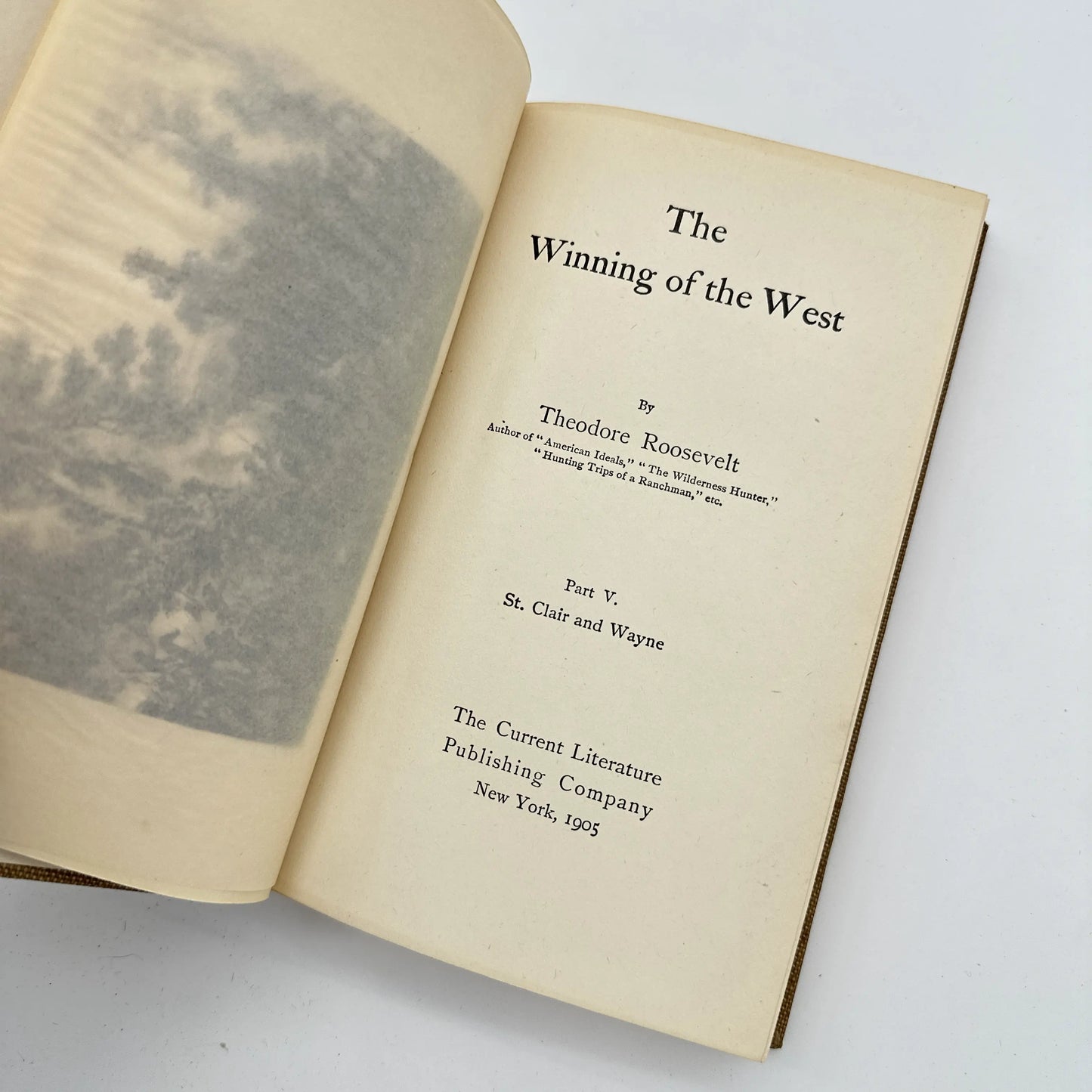 Theodore Roosevelt's "The Winning of the West" —  Six volumes