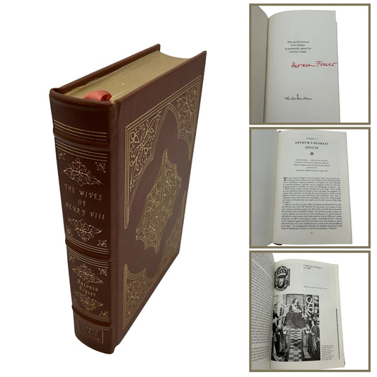 "The Wives of Henry VIII" Signed by Antonia Fraser - Leather-bound, gilt-edged Easton Press edition