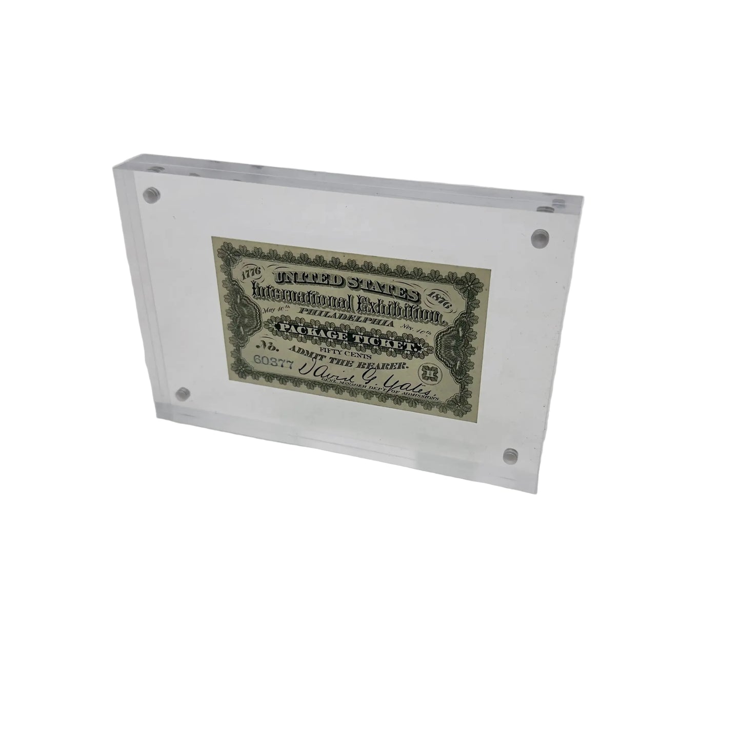 1876 Philadelphia World's Fair Centennial Exposition Admission Ticket