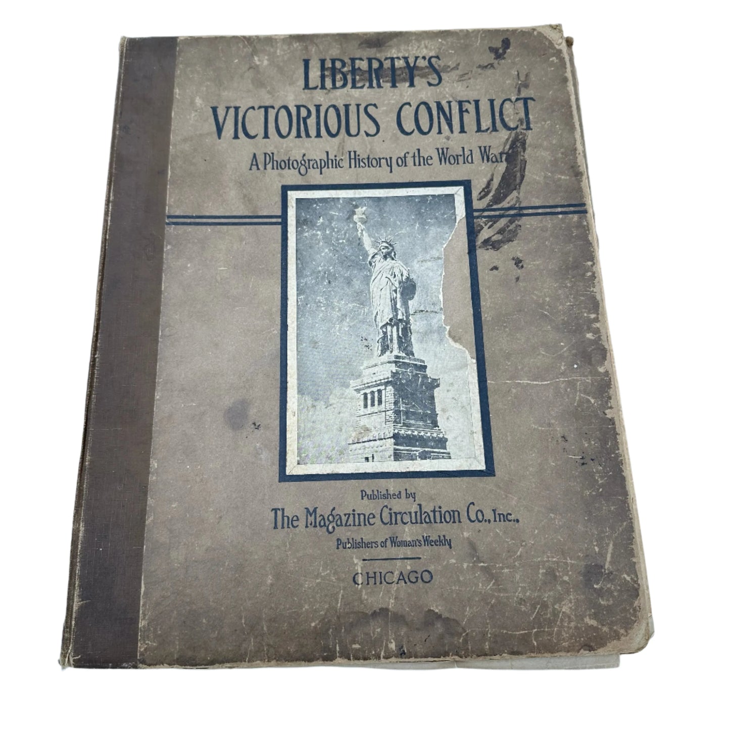 Six publications covering The Great War (WWI), including "Liberty’s Victorious Conflict" and "The New York Times Mid-Week Pictorial: War Extra"