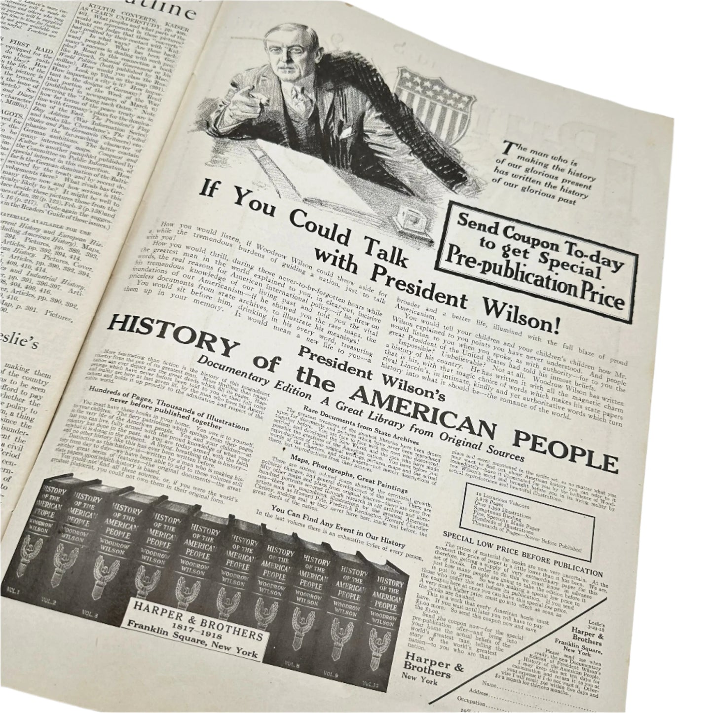 Six publications covering The Great War (WWI), including "Liberty’s Victorious Conflict" and "The New York Times Mid-Week Pictorial: War Extra"