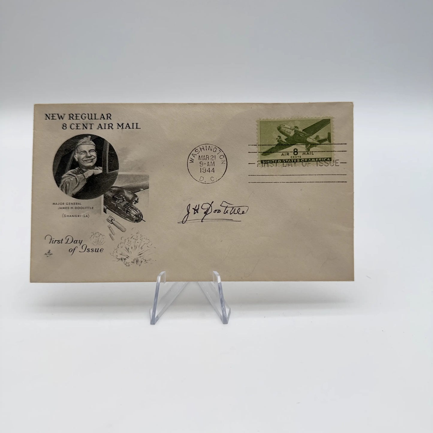 Signatures of Doolittle and Crew — Book and first day cover