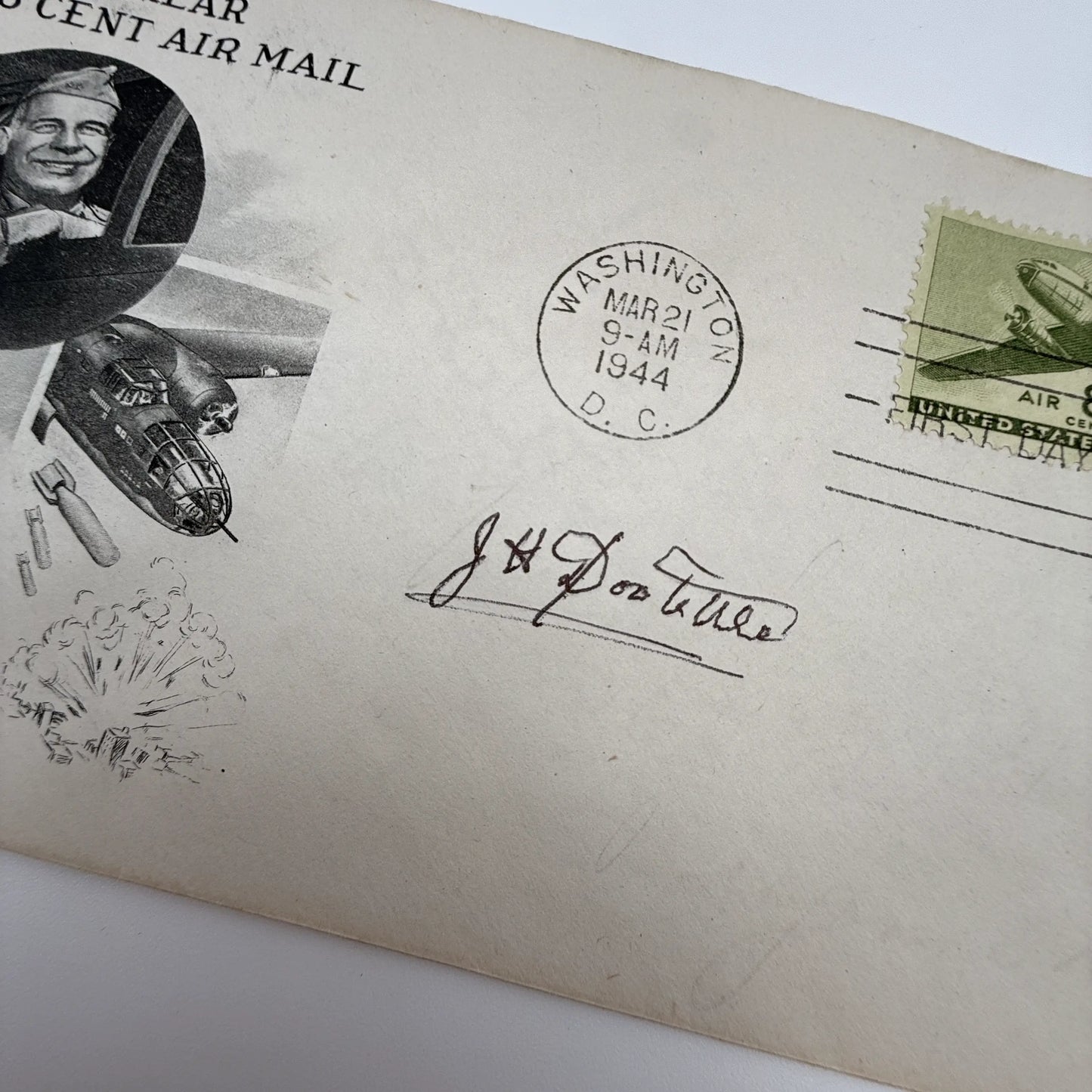 Signatures of Doolittle and Crew — Book and first day cover
