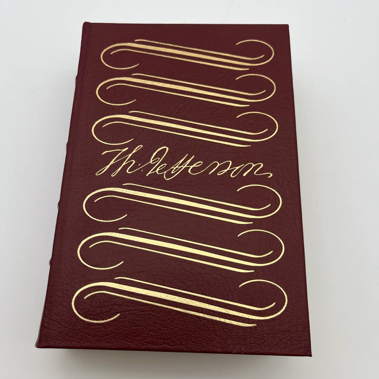 "Thomas Jefferson and the New Nation: A Biography" by Merrill D. Peterson — Leather-bound, gilt-edged Easton Press edition