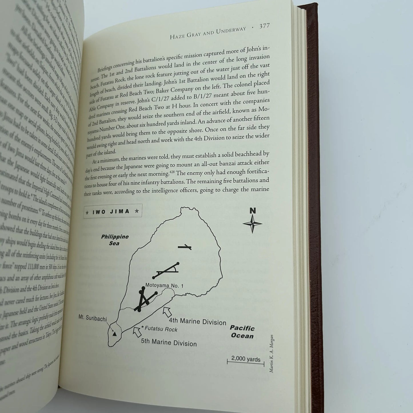 "The Pacific" Signed by Hugh Ambrose - Leather-bound, gilt-edged Easton Press edition