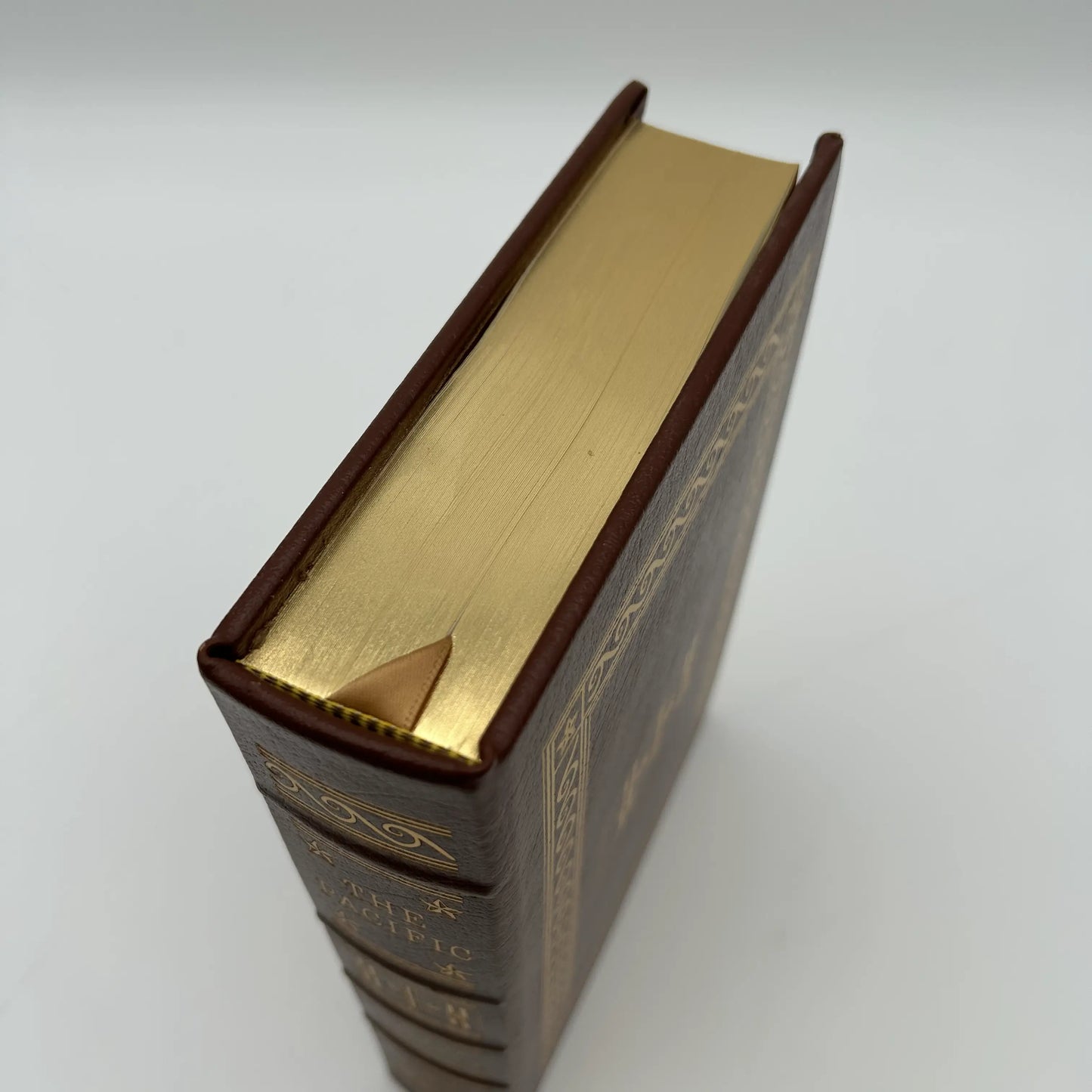 "The Pacific" Signed by Hugh Ambrose - Leather-bound, gilt-edged Easton Press edition