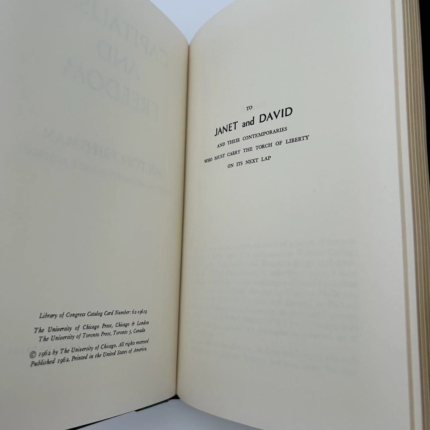 "Capitalism and Freedom" by Milton Friedman — The Classics of Liberty Library Special Edition