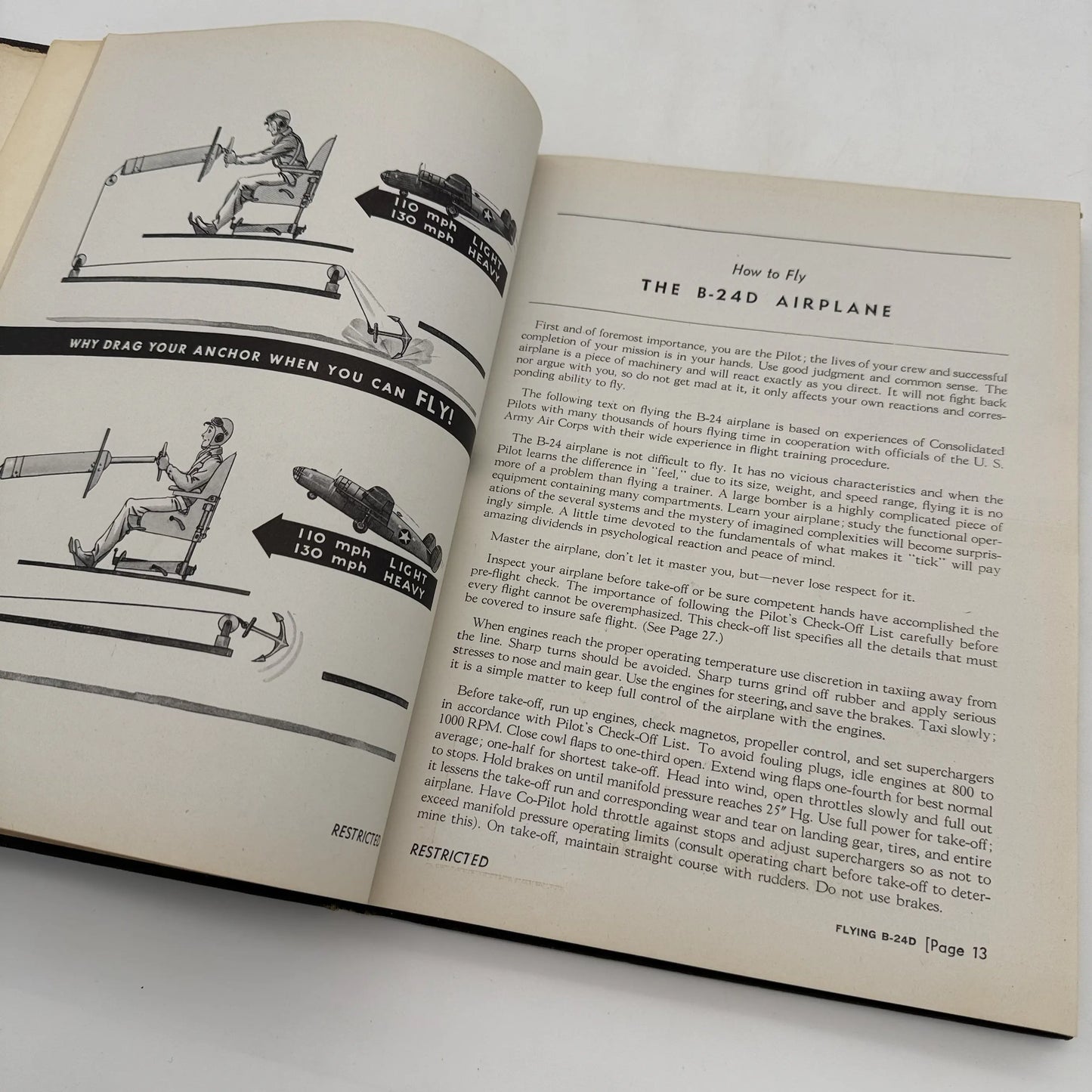 Flight Manual B-240 Airplane — Marked Restricted
