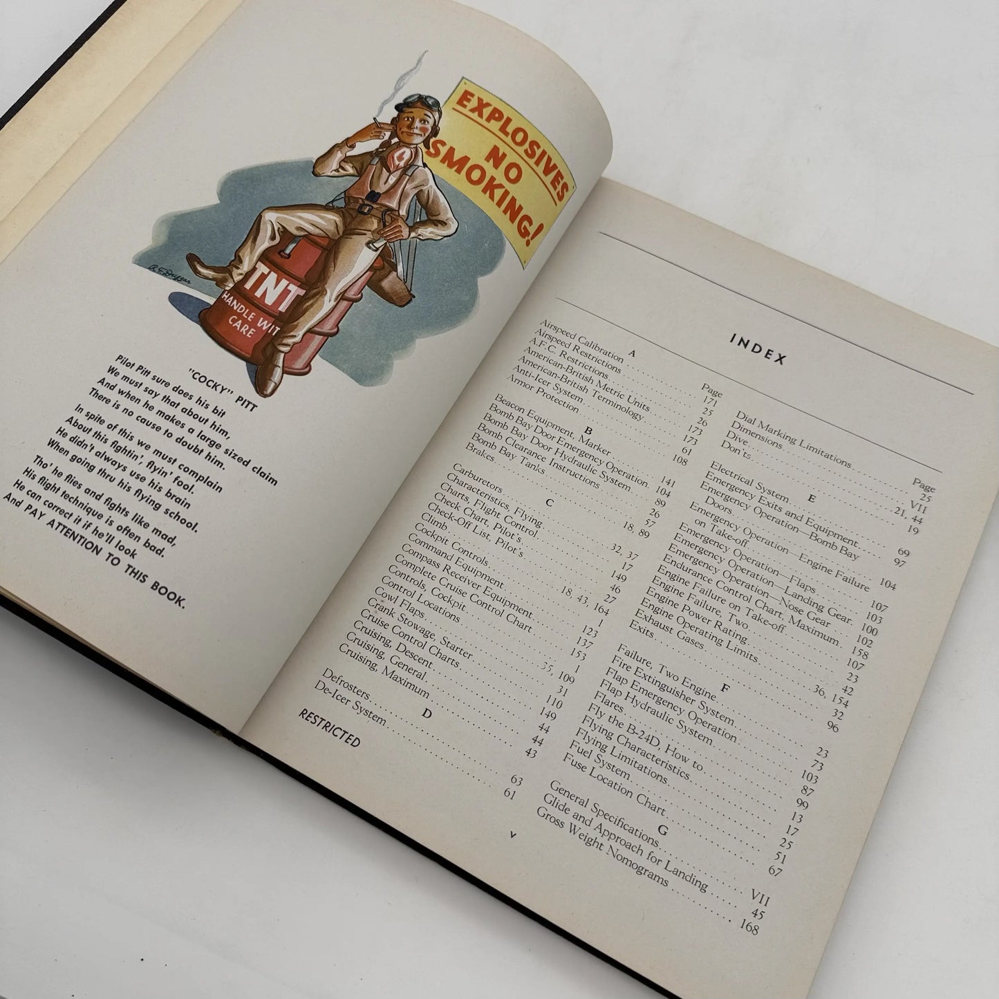 Flight Manual B-240 Airplane — Marked Restricted