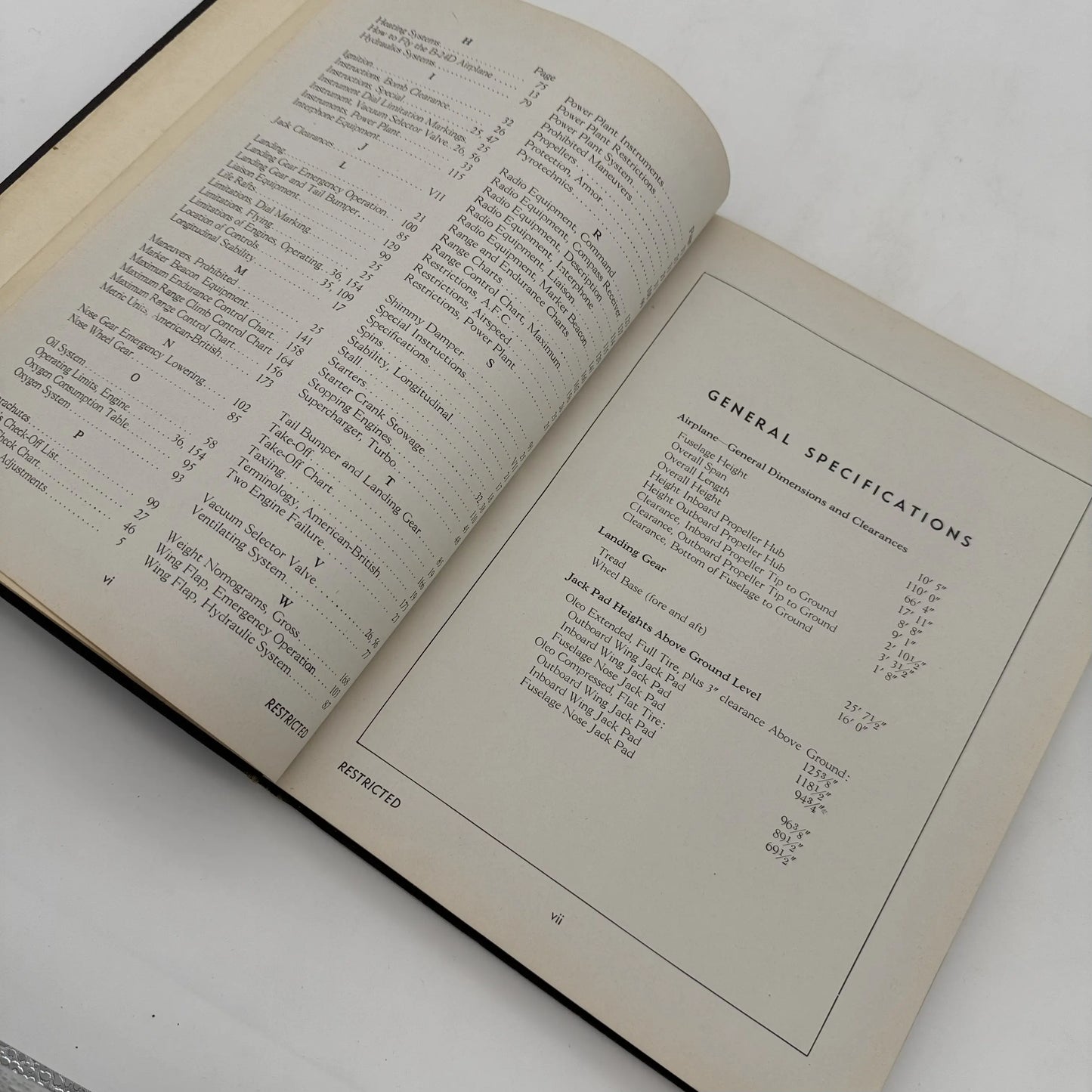 Flight Manual B-240 Airplane — Marked Restricted