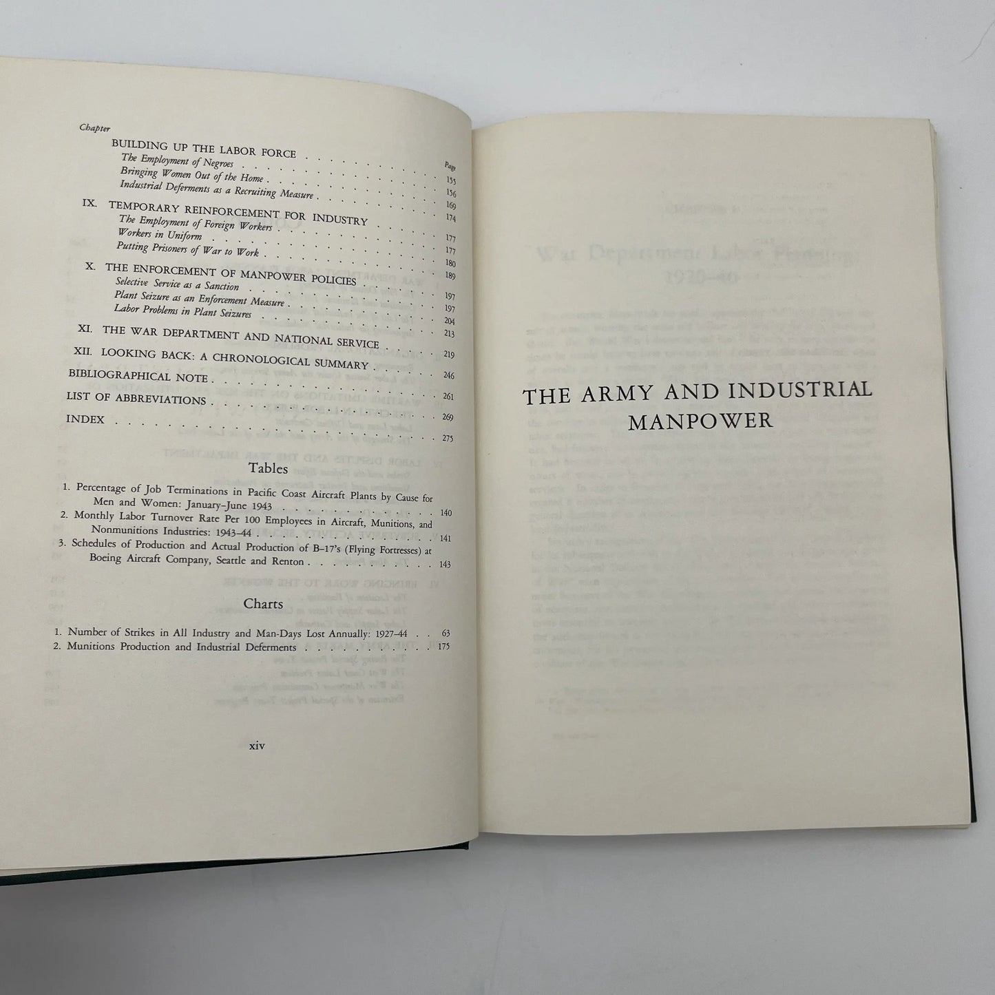 The U.S. Army in World War II: The Army and Industrial Manpower