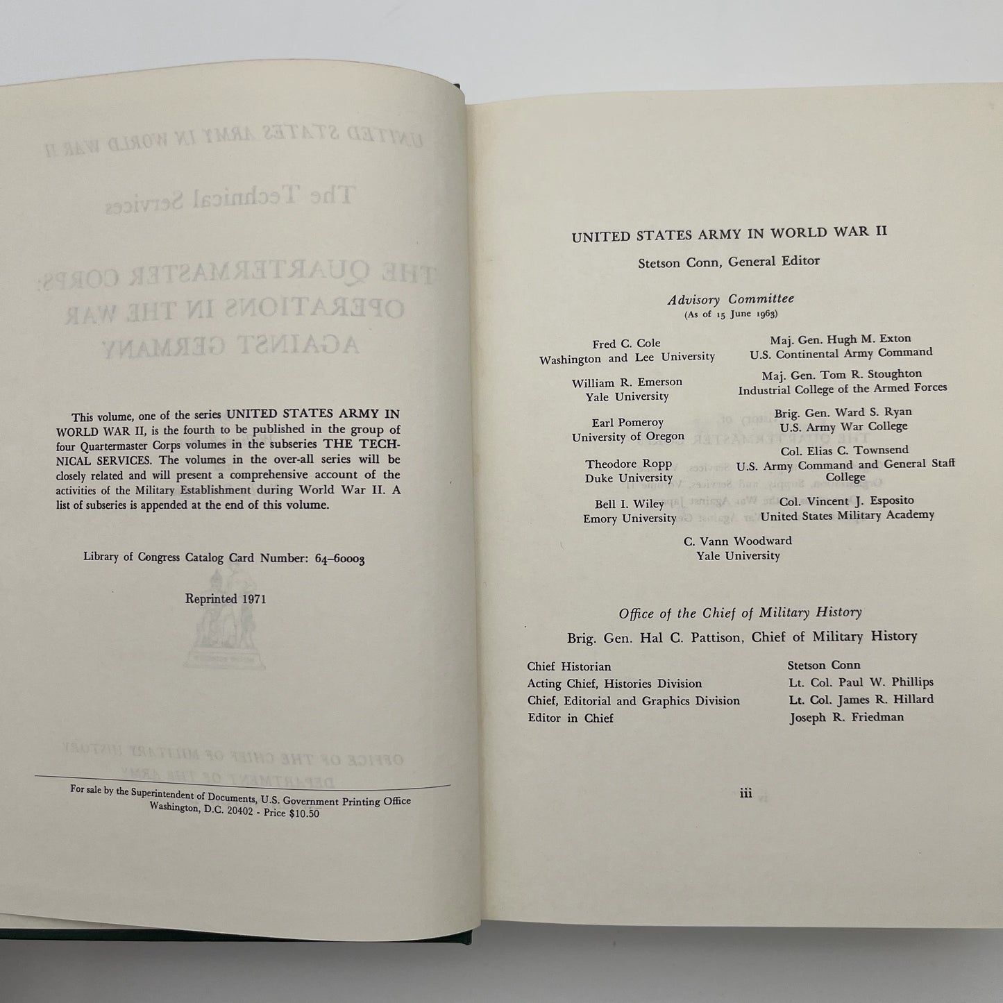 The Quartermaster Corps: Operations in the War Against Germany