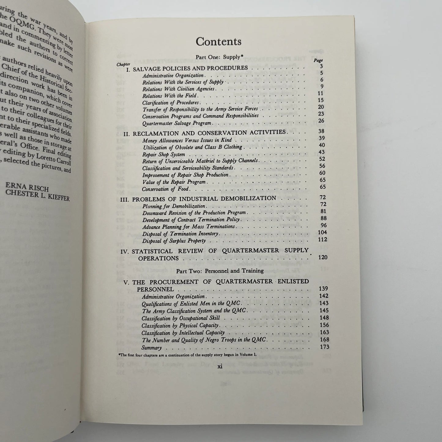 The Quartermaster Corps: Organization, Supply, and Services, Volume I