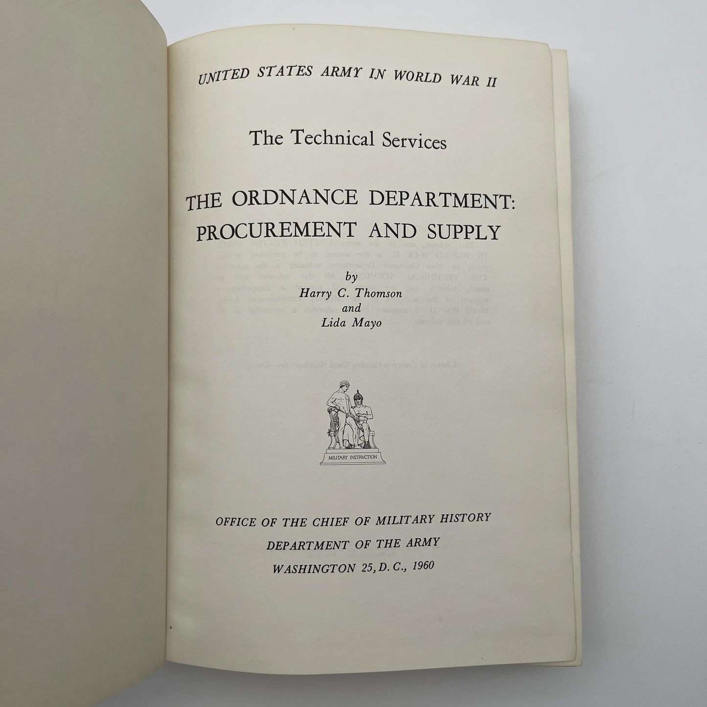 The Ordnance Department: Procurement and Supply