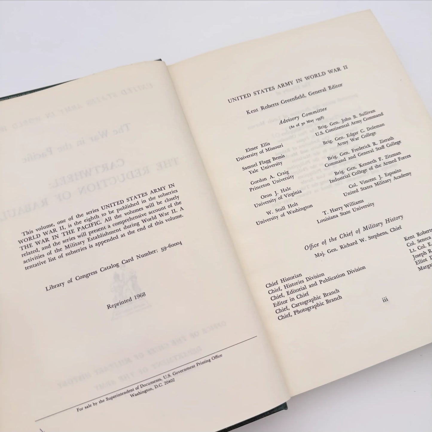 The U.S. Army in World War II: CARTWHEEL: The Reduction of Rabaul