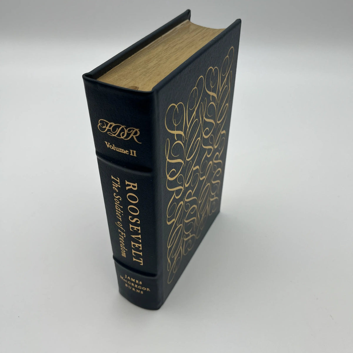 "Roosevelt: The Lion and the Fox" and "The Soldier of Freedom" Volume I and II - James Macgregor Burns - Leather-bound, gilt-edged Easton Press edition