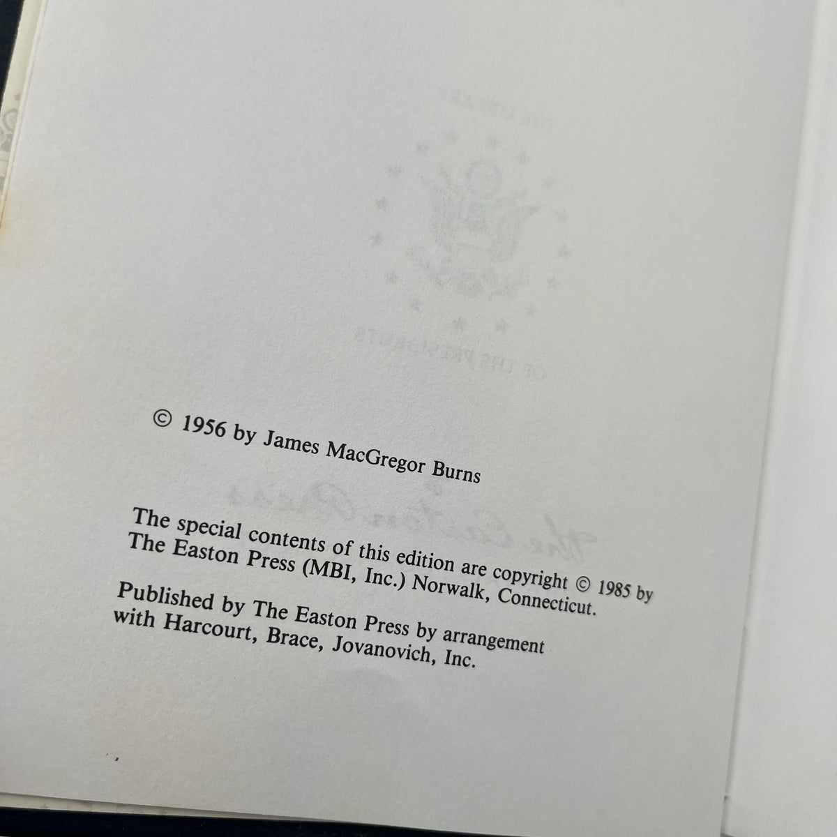 "Roosevelt: The Lion and the Fox" and "The Soldier of Freedom" Volume I and II - James Macgregor Burns - Leather-bound, gilt-edged Easton Press edition