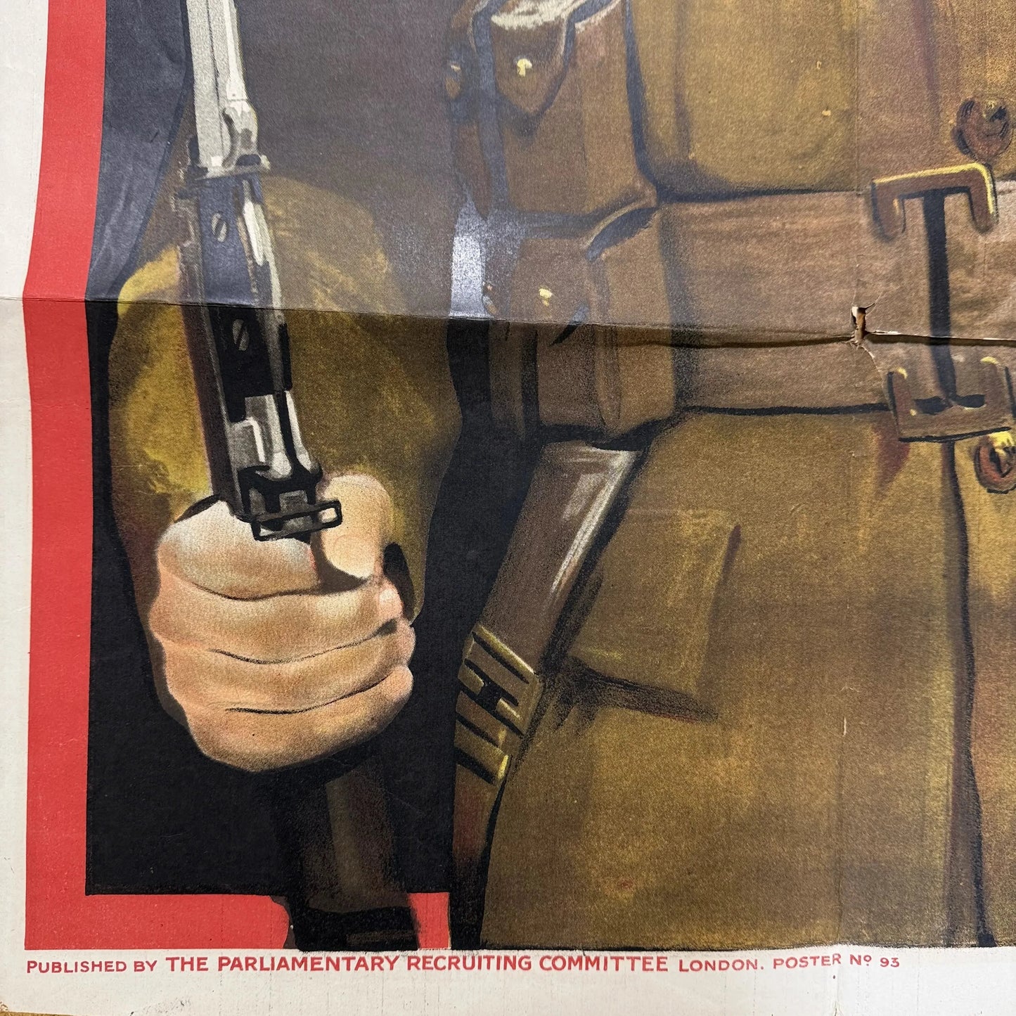 Large WWI U.K. Recruitment Poster — "Come and do your bit. Join Now."