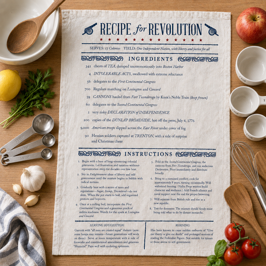 "Recipe for Revolution" Tea Towel