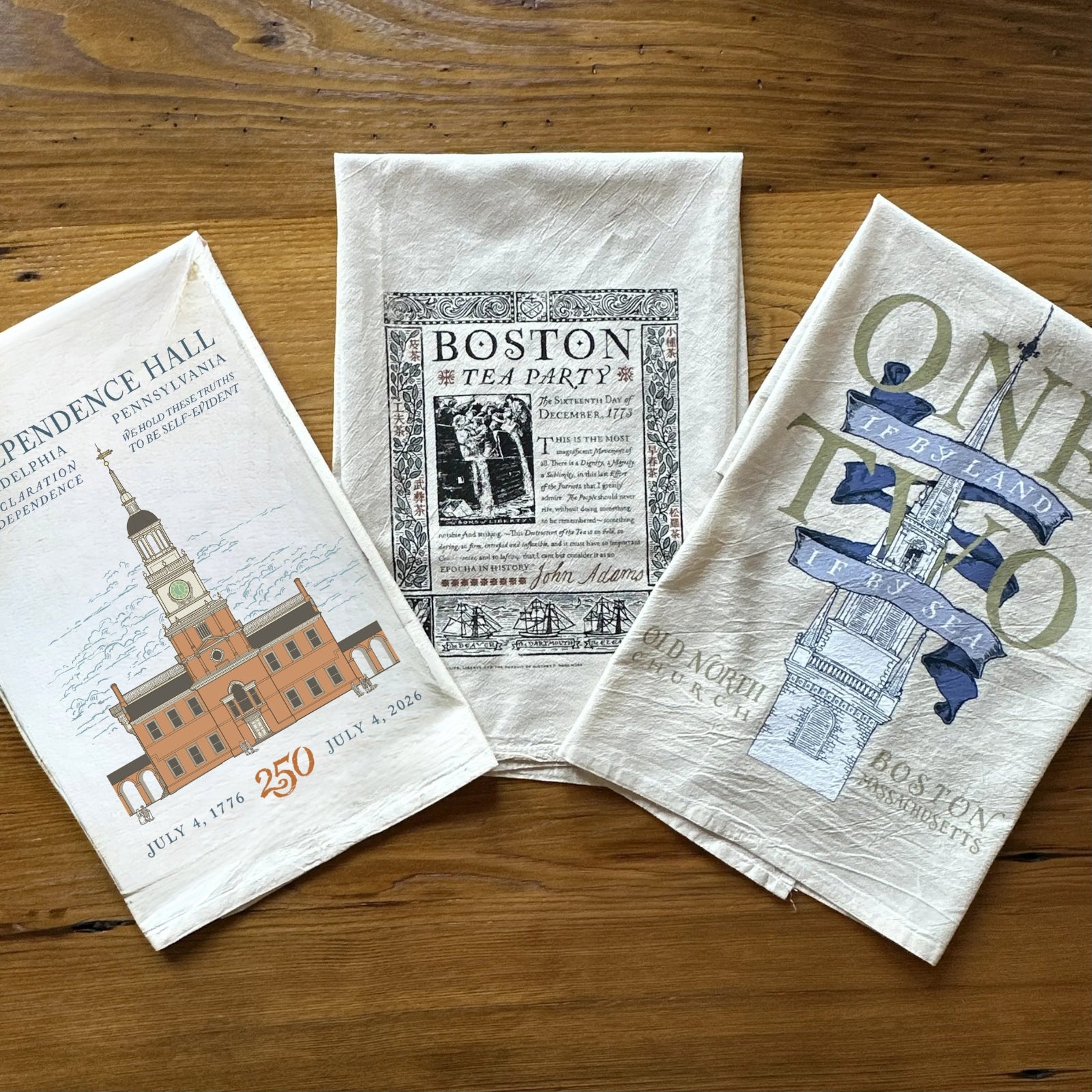 "Revolutionary War" Tea Towel Set from The History List store