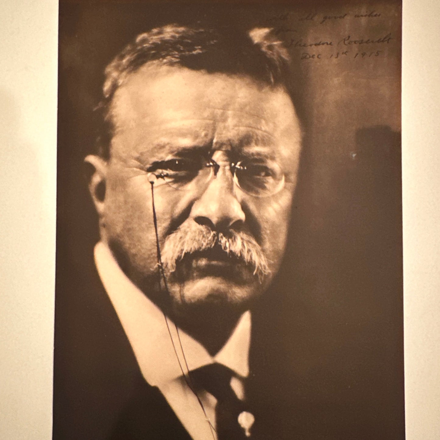 Theodore Roosevelt — Signed photograph with certificate of authenticity