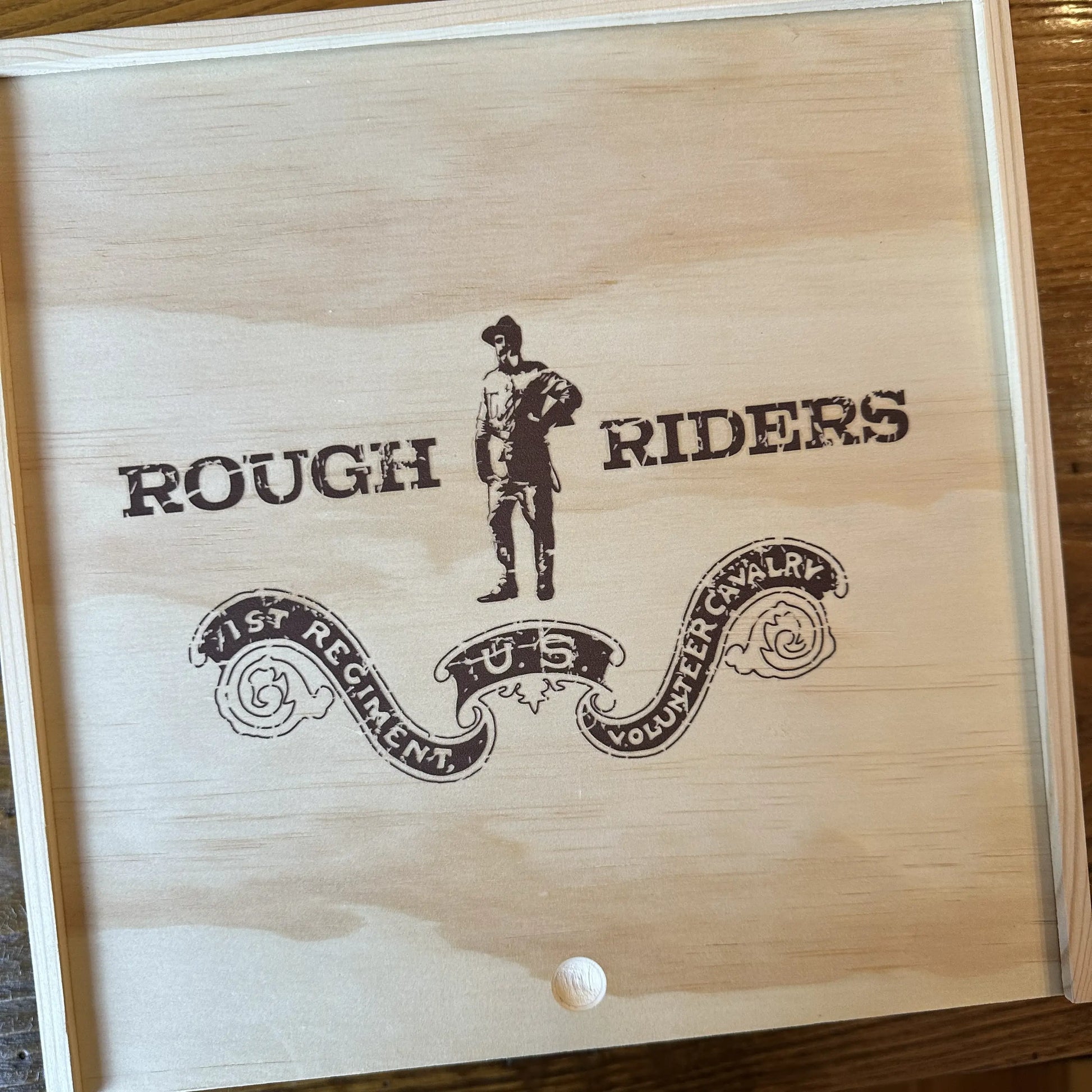 Teddy Roosevelt "Rough Riders" Wooden Box from The History List Store