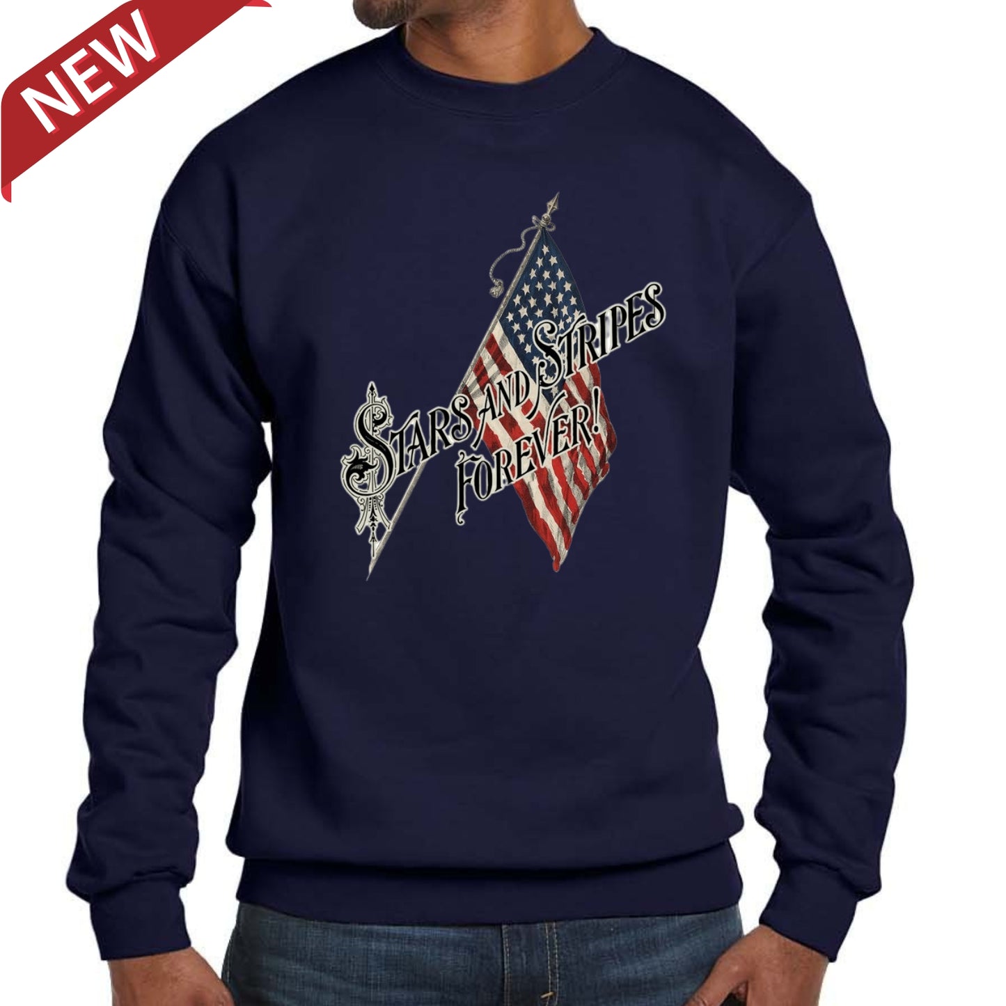 "Stars and Stripes Forever" Crewneck sweatshirt