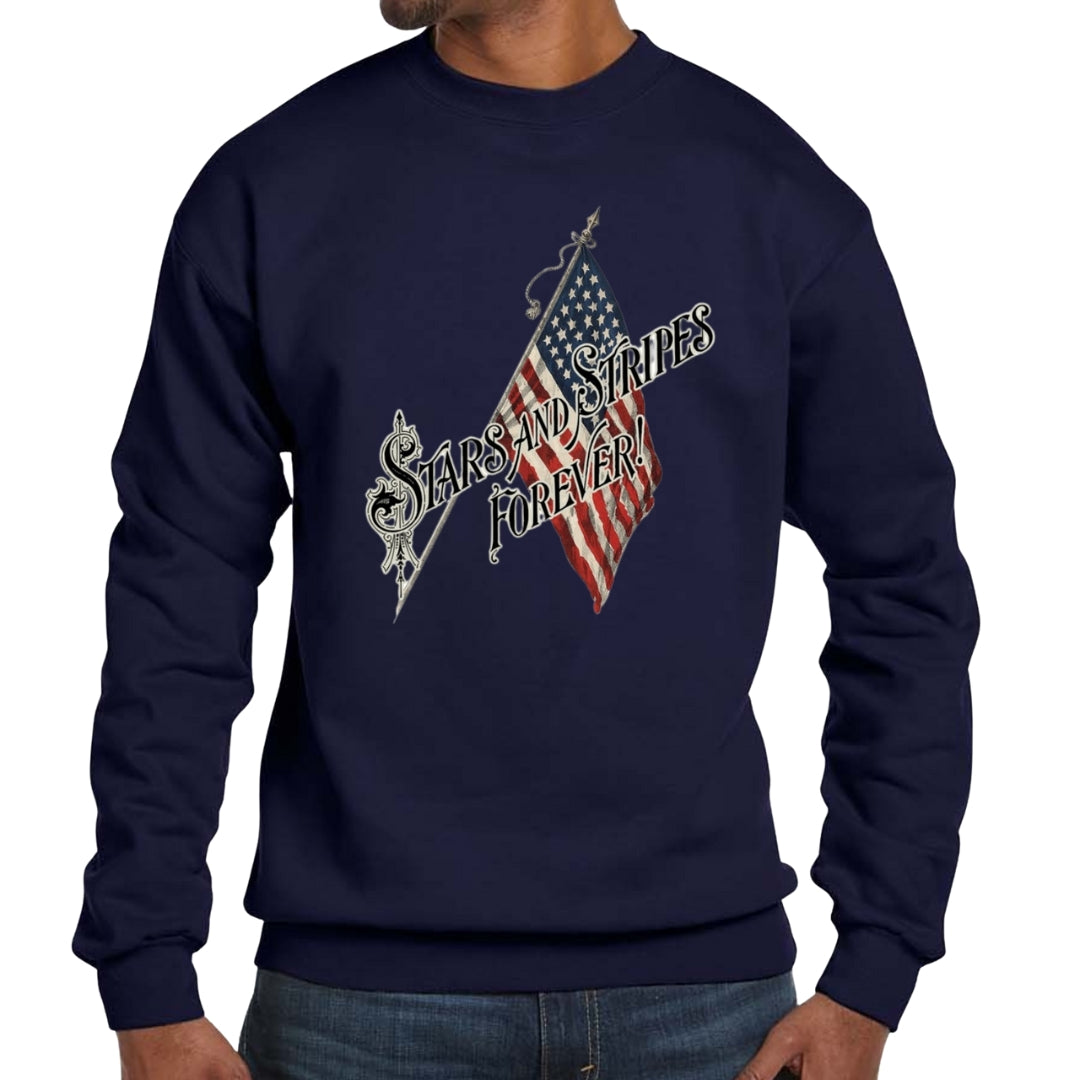"Stars and Stripes Forever" Crewneck sweatshirt